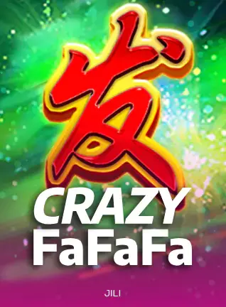 ตัวอักษรจีนสีแดงบนพื้นเขียวในเกม Crazy FaFaFa แบรนด์ JILI